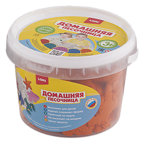 Песочница домашняя – Оранжевый песок 0,7 кг. (Лори, Дп-006)